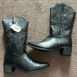 Black Western Cowboy Boots